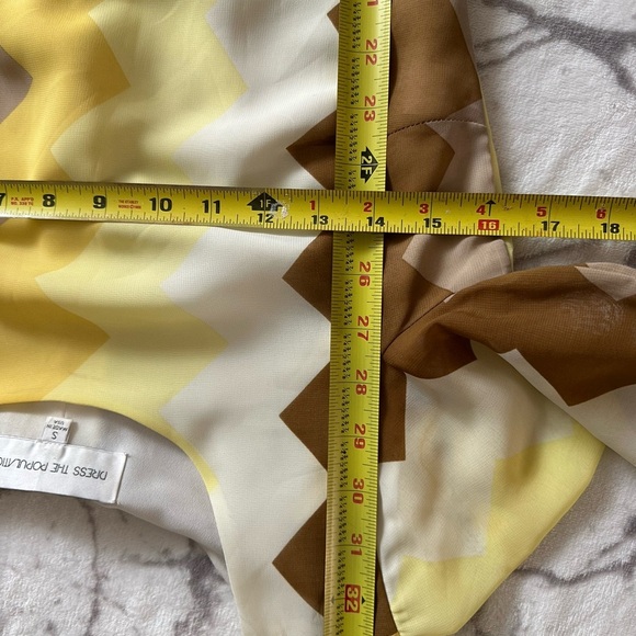 dress the population dress S Zigzag Lace-Up Coverup, 70s Style , Disco, Sequins - Picture 9 of 9